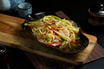 4 Papaya Salat mit Garnelen